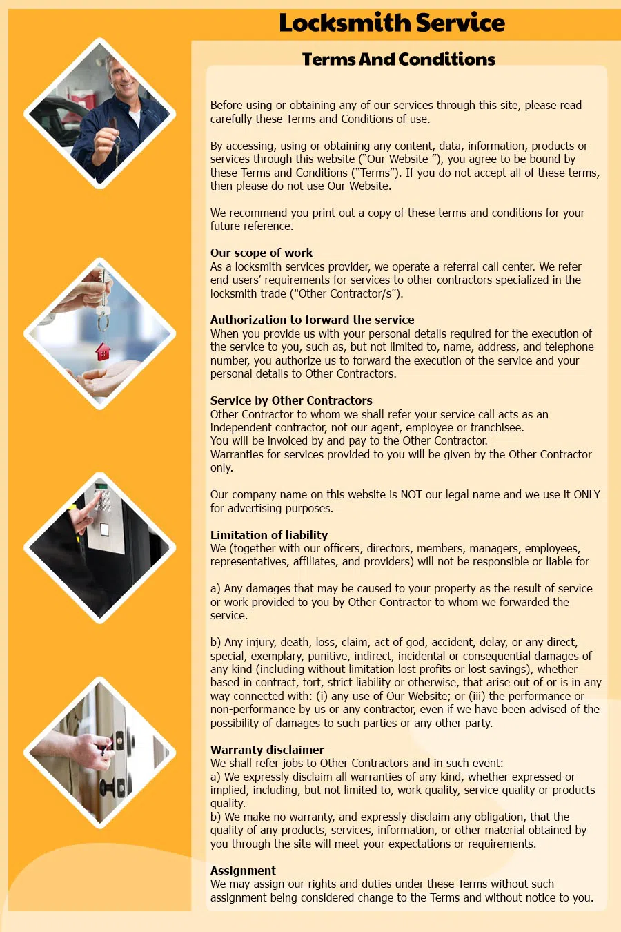 Garwood Locksmith , Garwood, NJ 908-314-4296 - Terms